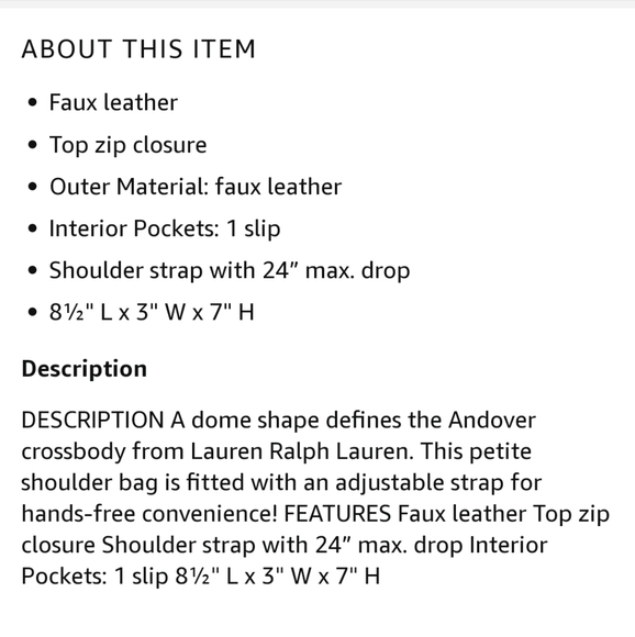 Ralph Lauren Purse - Picture 12 of 13